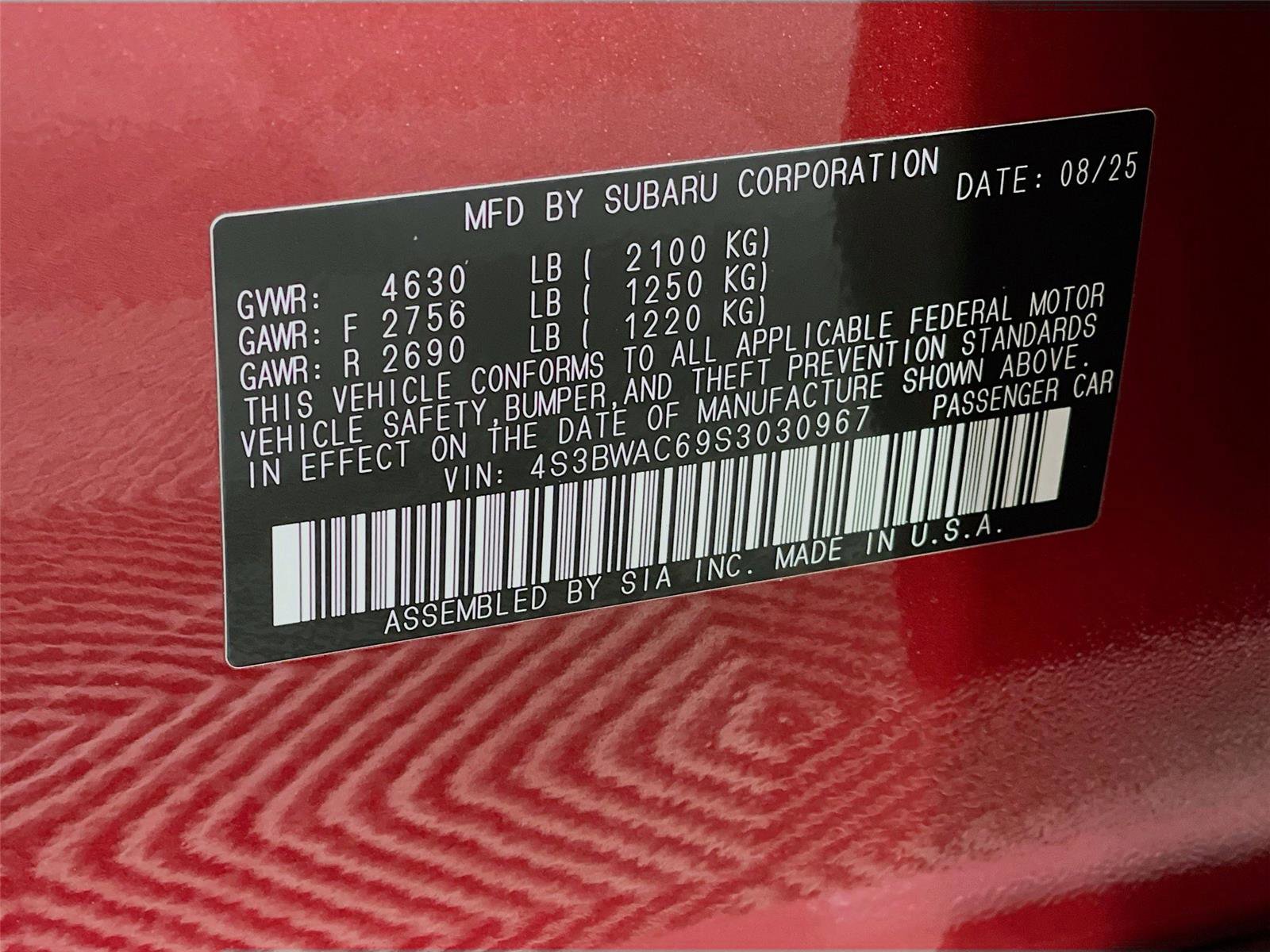 New 2025 Subaru Legacy Premium image 7