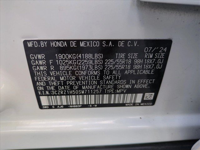 Certified 2025 Honda HR-V Sport image 23