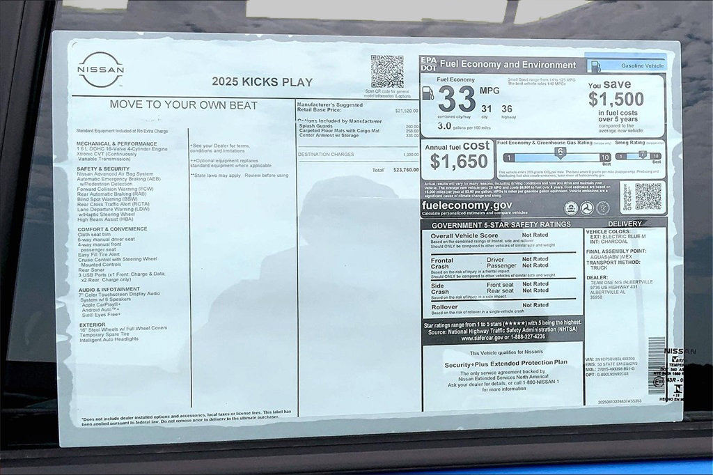 New 2025 Nissan Kicks Play S image 14