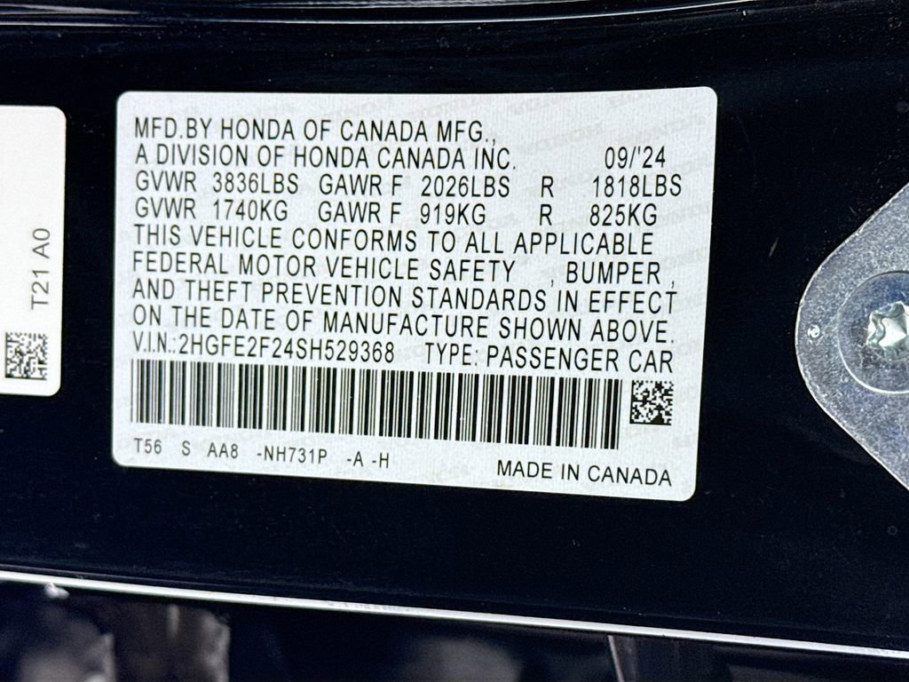 Certified 2025 Honda Civic LX image 35