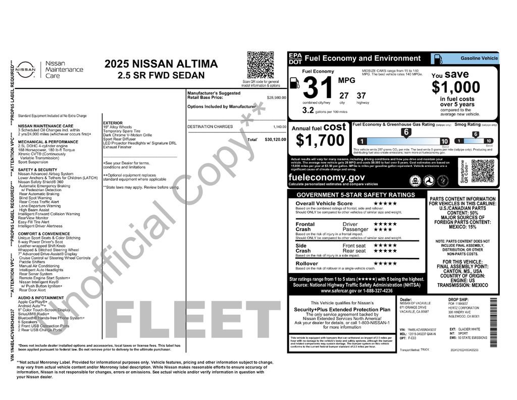 Used 2025 Nissan Altima 2.5 SR FWD image 41