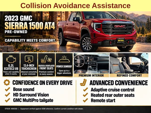 Certified 2023 GMC Sierra 1500 AT4 w/ AT4 Preferred Package AWD/4WD image 8