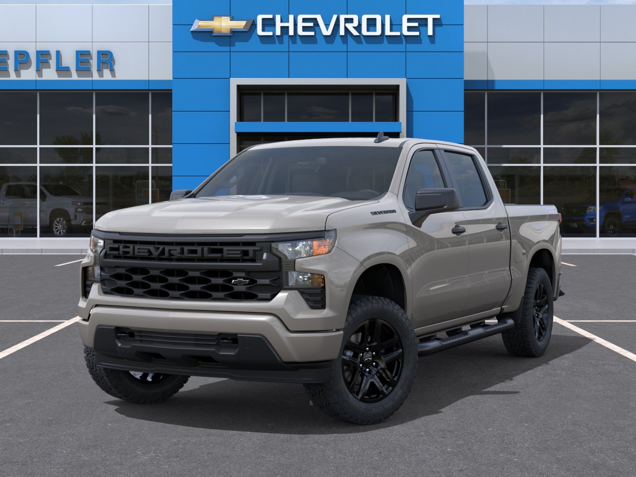 New 2026 Chevrolet Silverado 1500 Custom w/ Turbomax Blackout Package AWD/4WD image 6