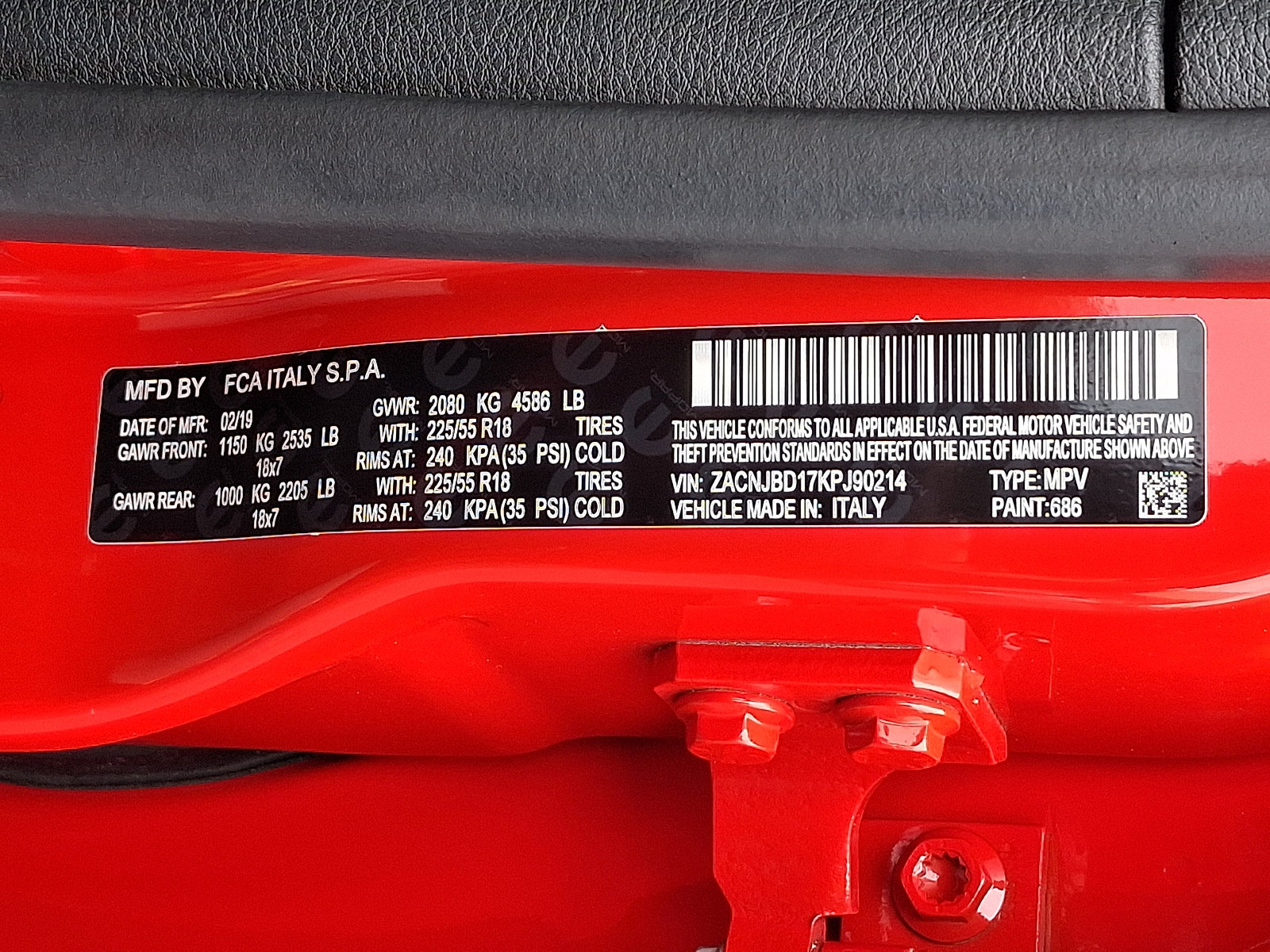 Certified 2019 Jeep Renegade Limited w/ UConnect 8.4 Nav Group AWD/4WD image 27