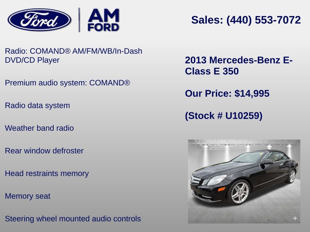 Used 2013 Mercedes-Benz E 350 Cabriolet image 6