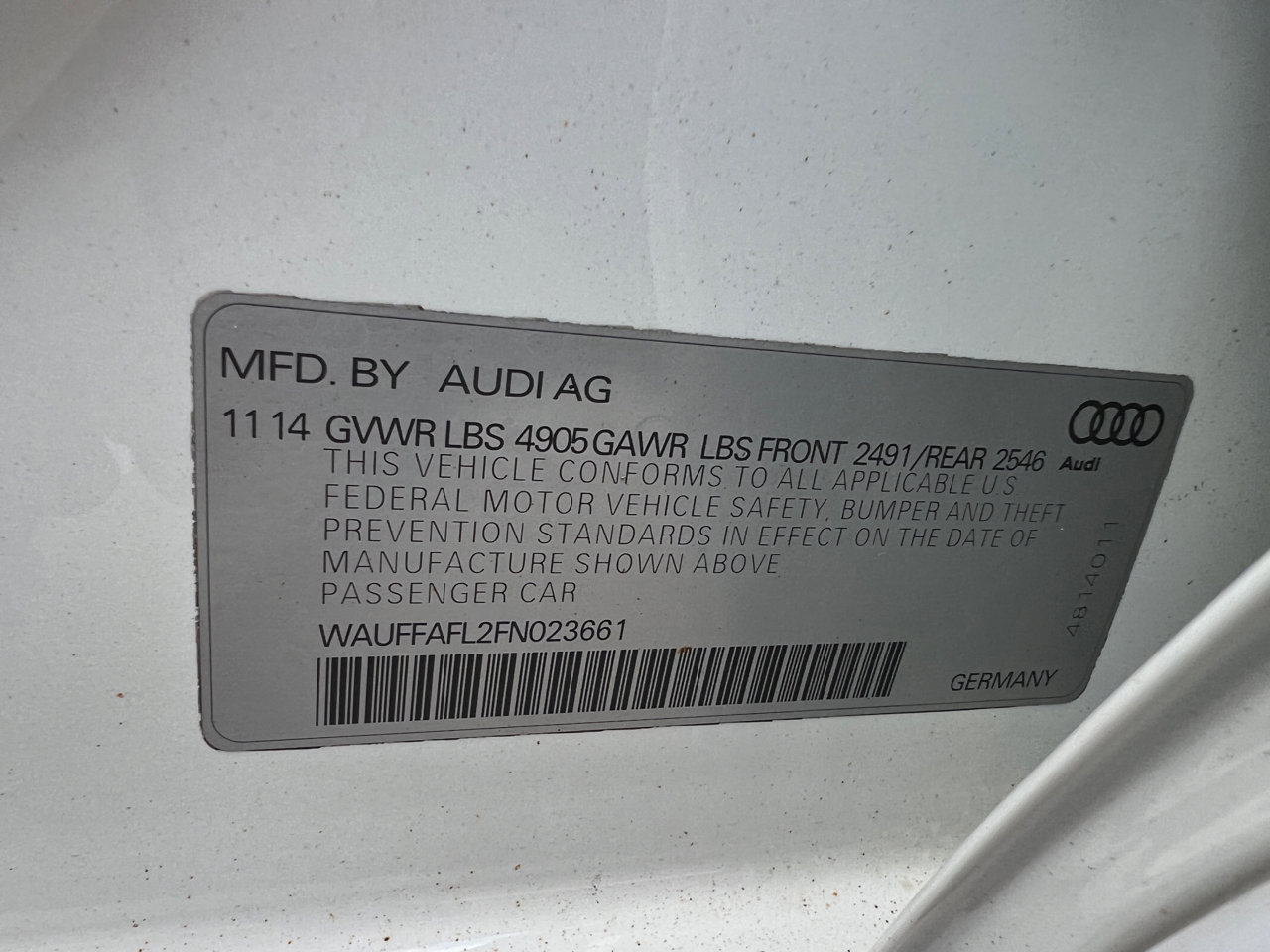 Used 2015 Audi A4 2.0T Premium Plus w/ Technology Package image 29