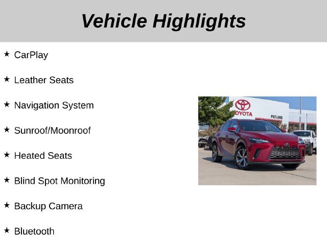 Used 2024 Lexus RX 350 Premium w/ Accessory Package (Z1) FWD image 5