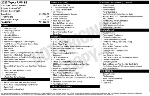 Used 2025 Toyota RAV4 LE image 15