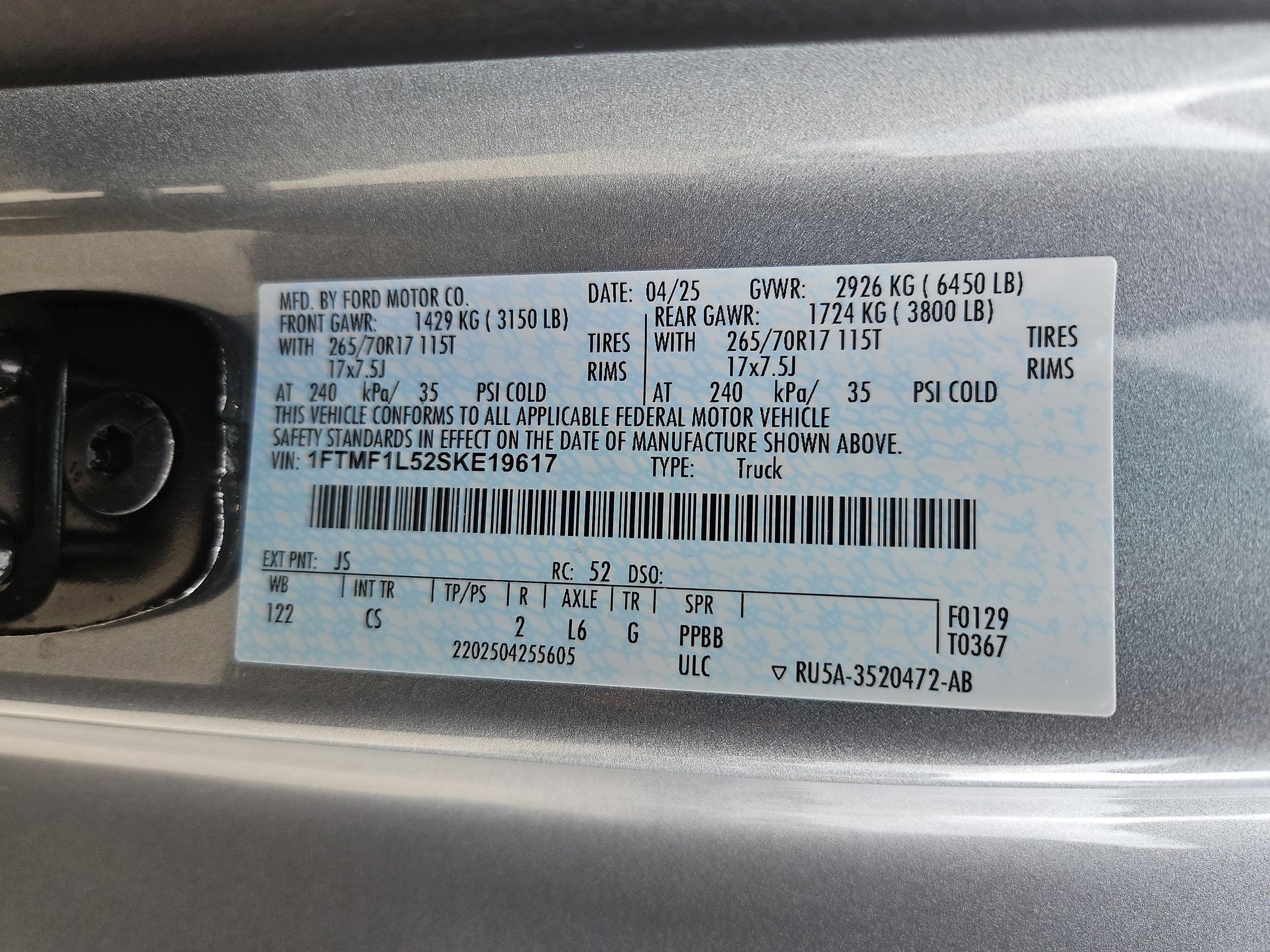 Used 2025 Ford F150 XL w/ Equipment Group 103A High image 30