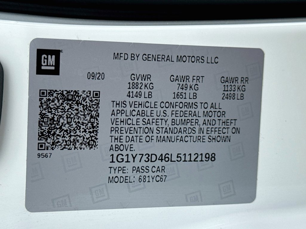 Used 2020 Chevrolet Corvette Stingray Preferred Conv w/ 2LT Preferred Equipment Group RWD image 37