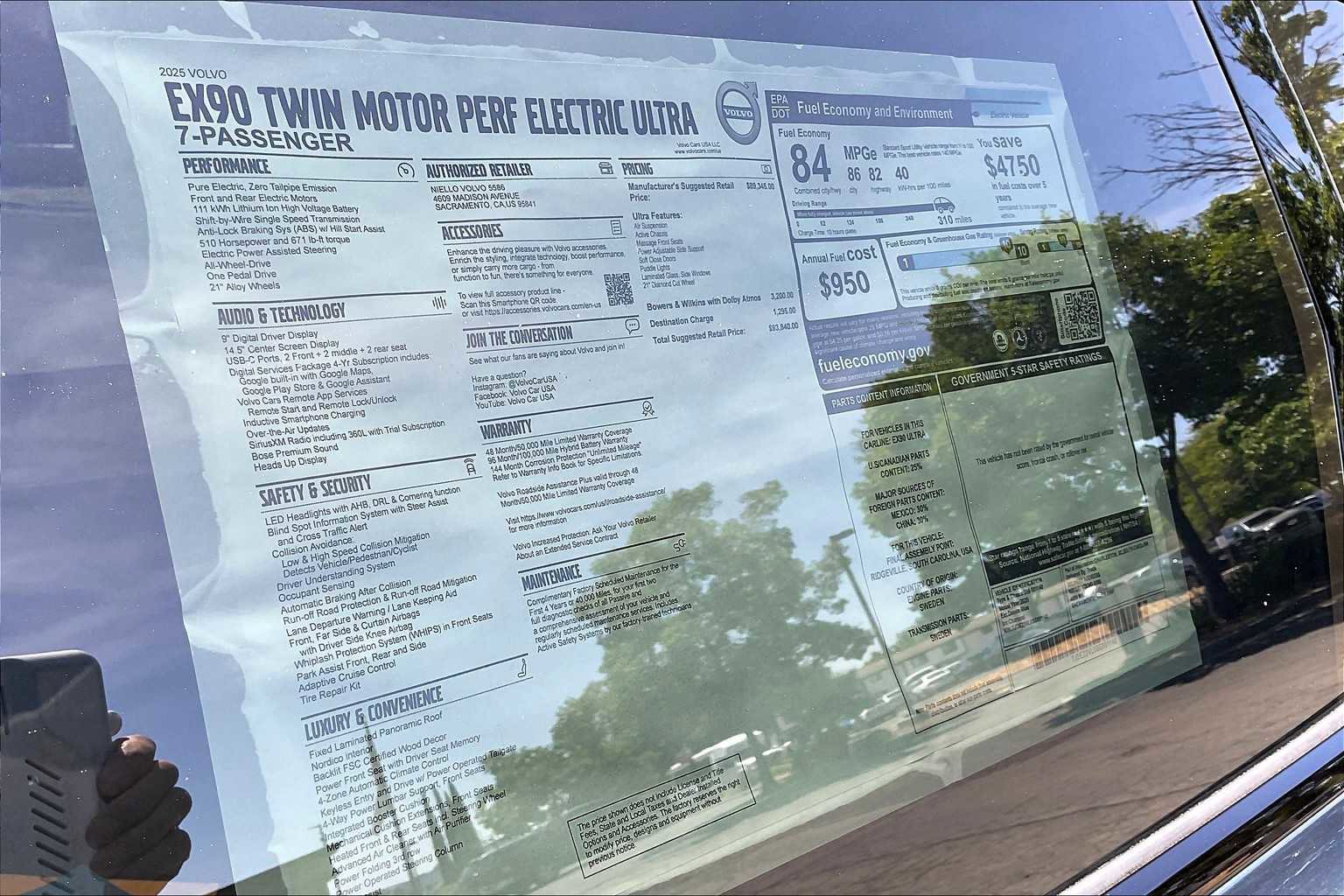 New 2025 Volvo EX90 Ultra image 37