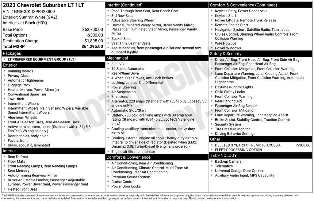 Used 2023 Chevrolet Suburban LT image 2