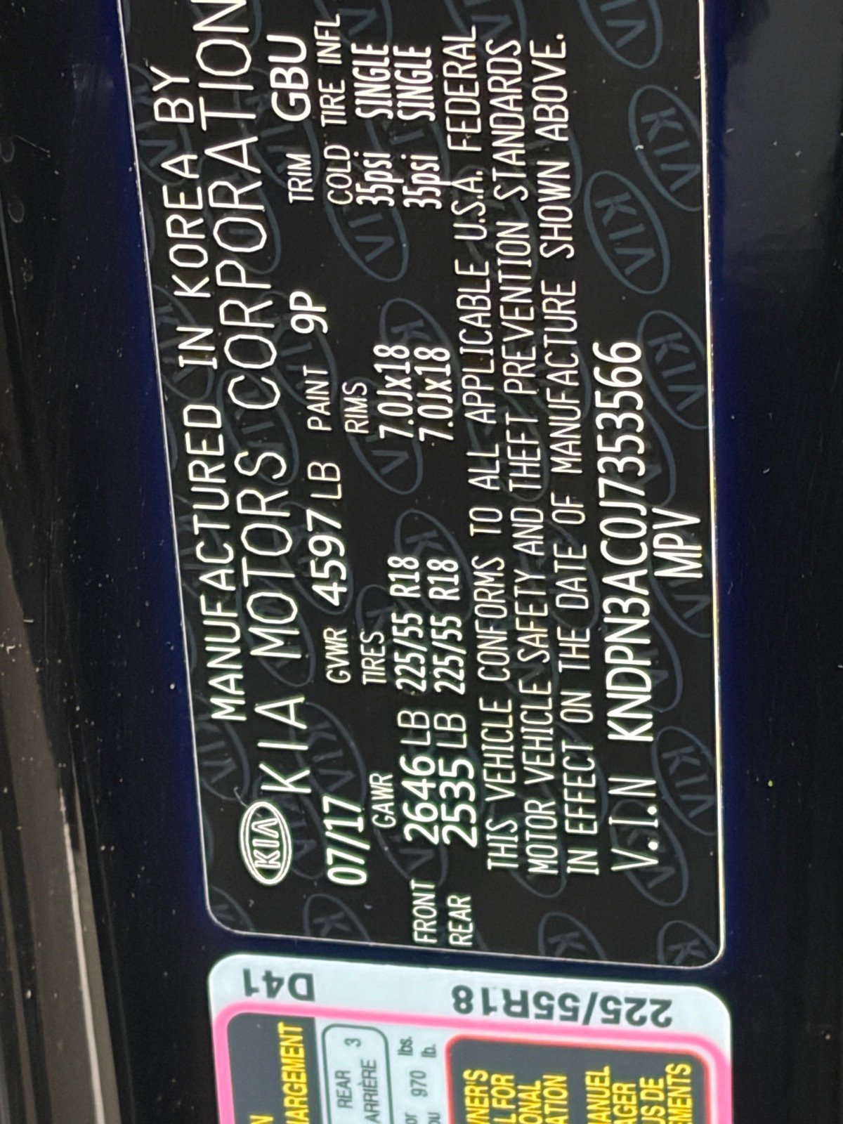 Certified 2018 Kia Sportage EX w/ EX Technology Package image 12