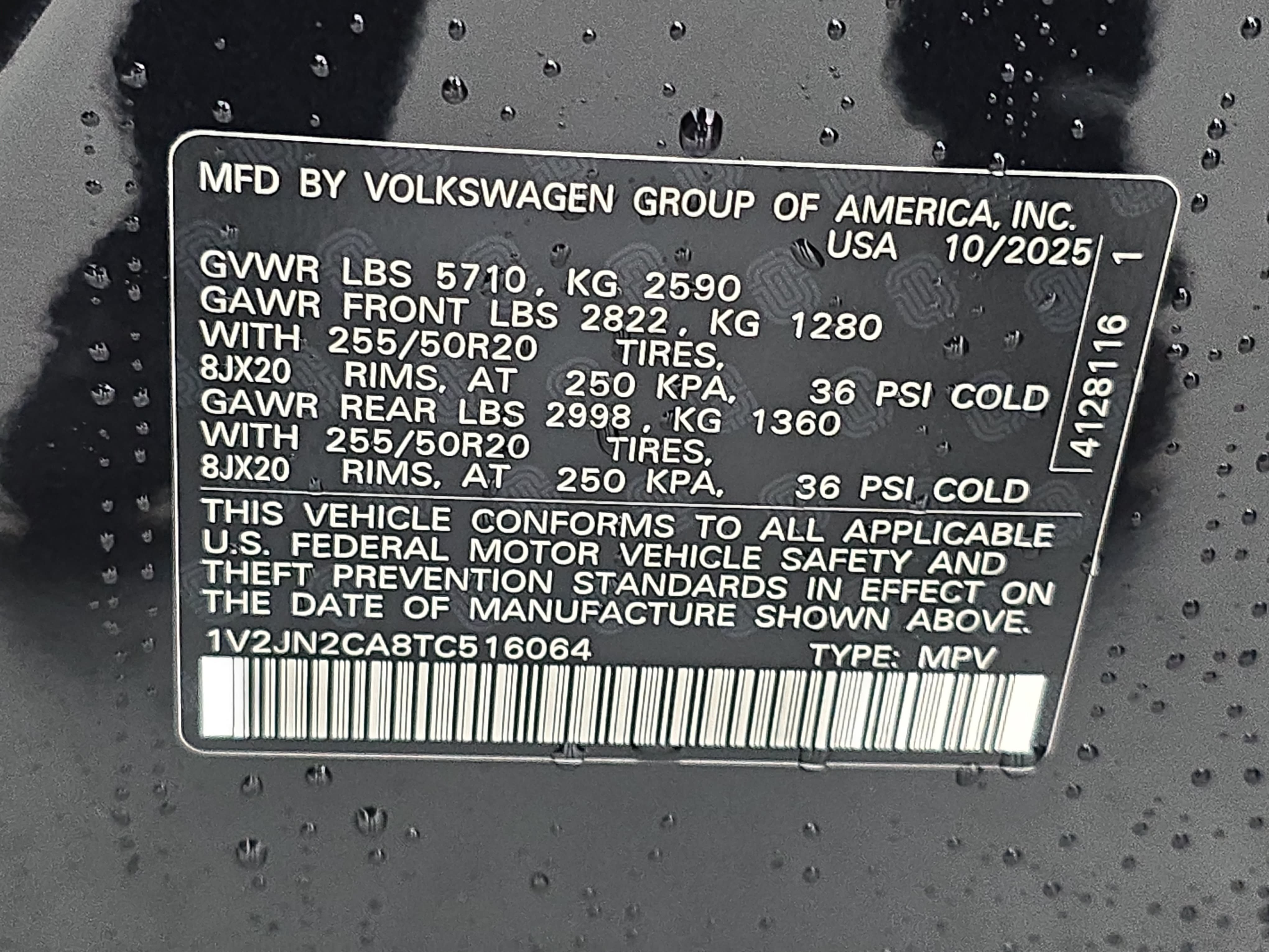 New 2026 Volkswagen Atlas SE FWD image 37