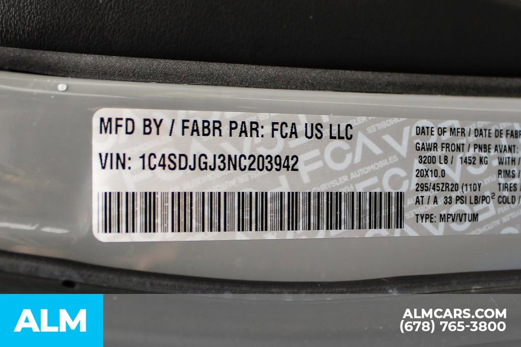 Used 2022 Dodge Durango SRT w/ SRT Interior Appearance Group image 46