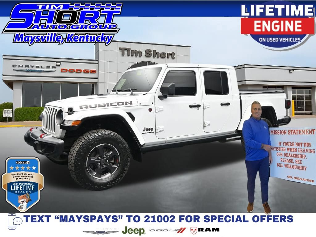 Used 2021 Jeep Gladiator Rubicon w/ Trailer Tow Package AWD/4WD image 1