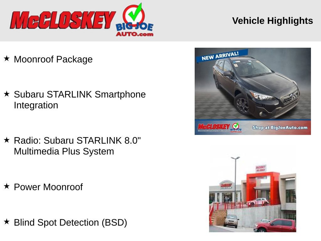 Used 2022 Subaru Crosstrek 2.5i Sport w/ Moonroof Package image 2