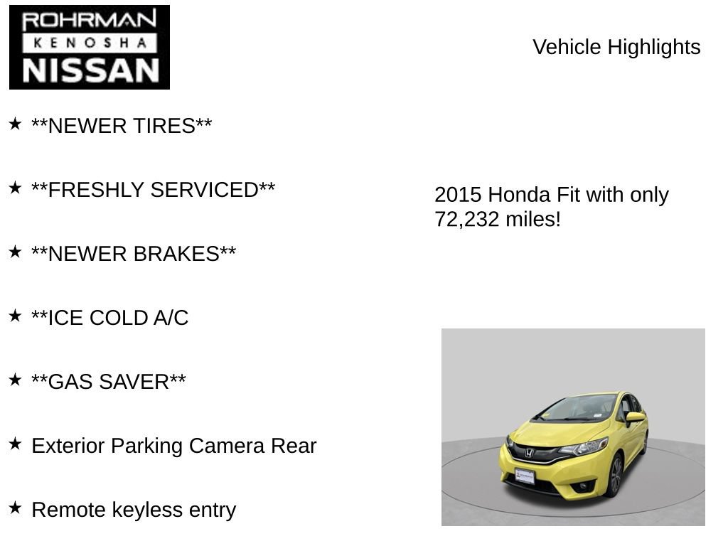 Used 2015 Honda Fit EX-L image 7