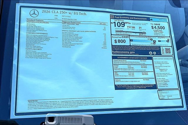 New 2026 Mercedes-Benz CLA 250+ image 17