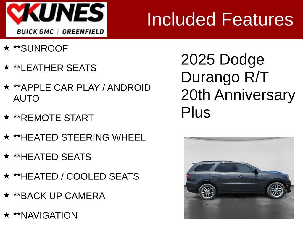 Used 2025 Dodge Durango R/T AWD/4WD image 2
