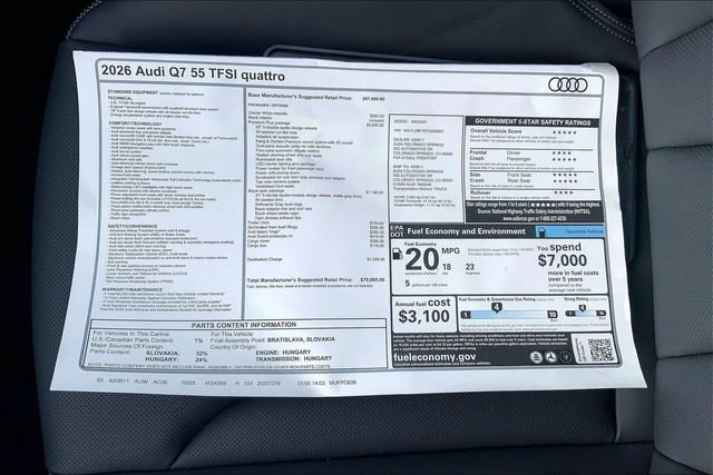New 2026 Audi Q7 3.0T Premium Plus image 13