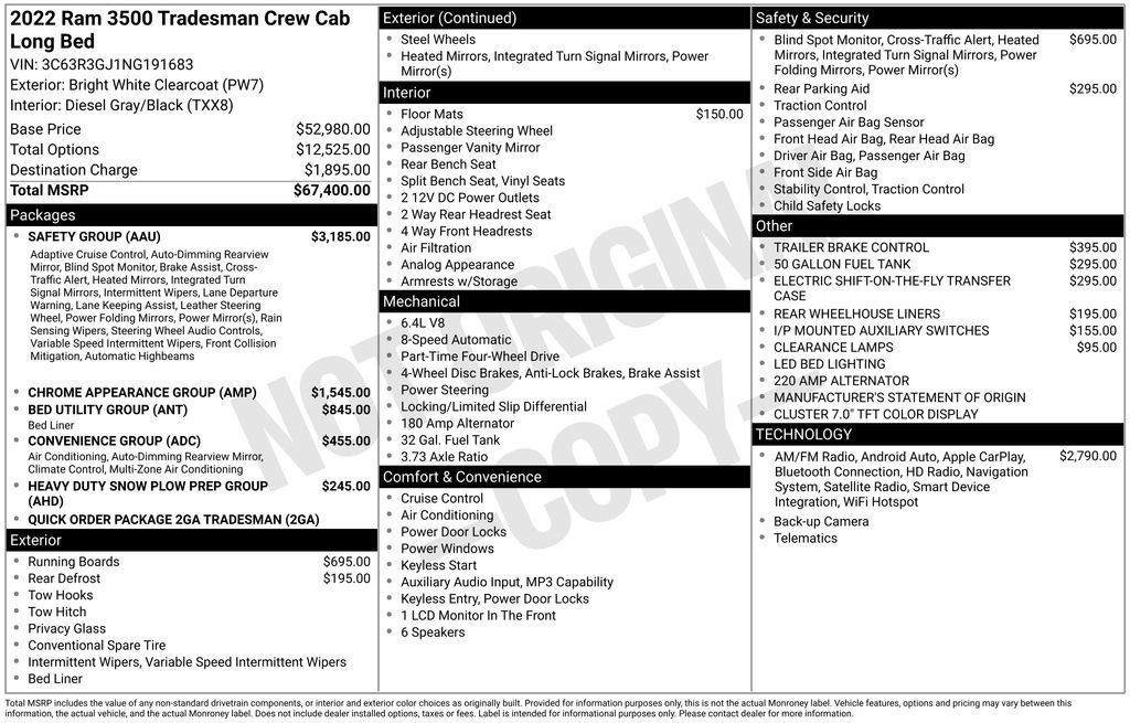 Used 2022 RAM 3500 Tradesman w/ Safety Group image 6