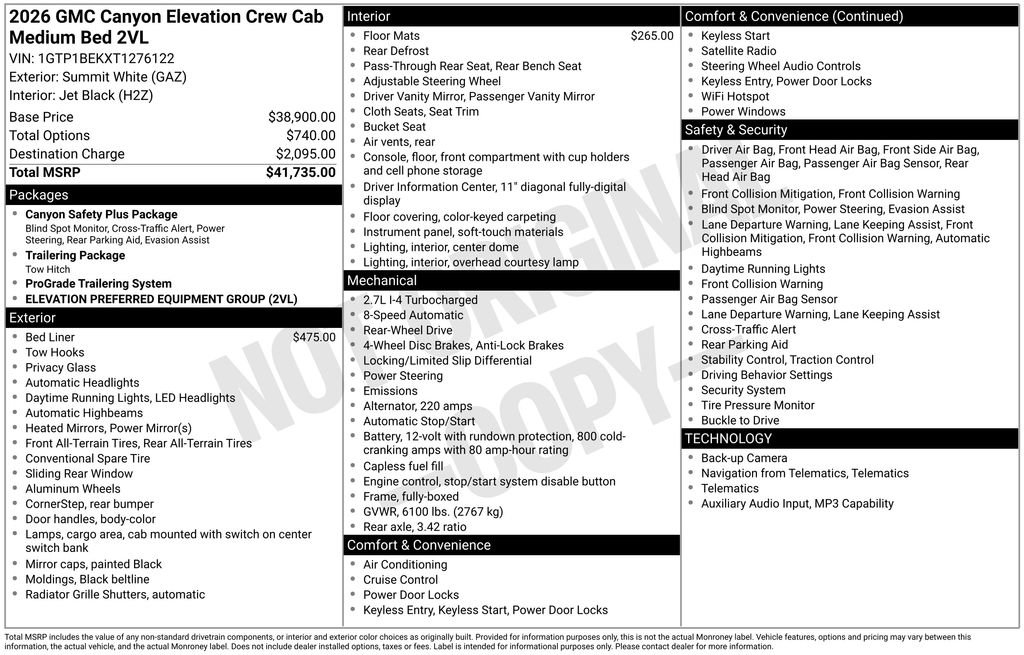 New 2026 GMC Canyon Elevation RWD video 2
