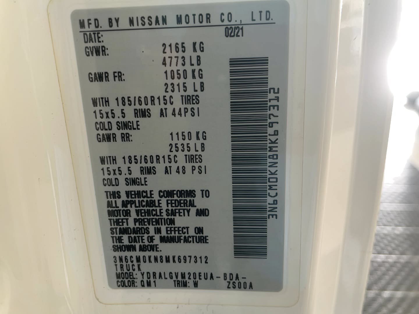 Used 2021 Nissan NV200 SV w/ Sliding Door Glass Package FWD image 22