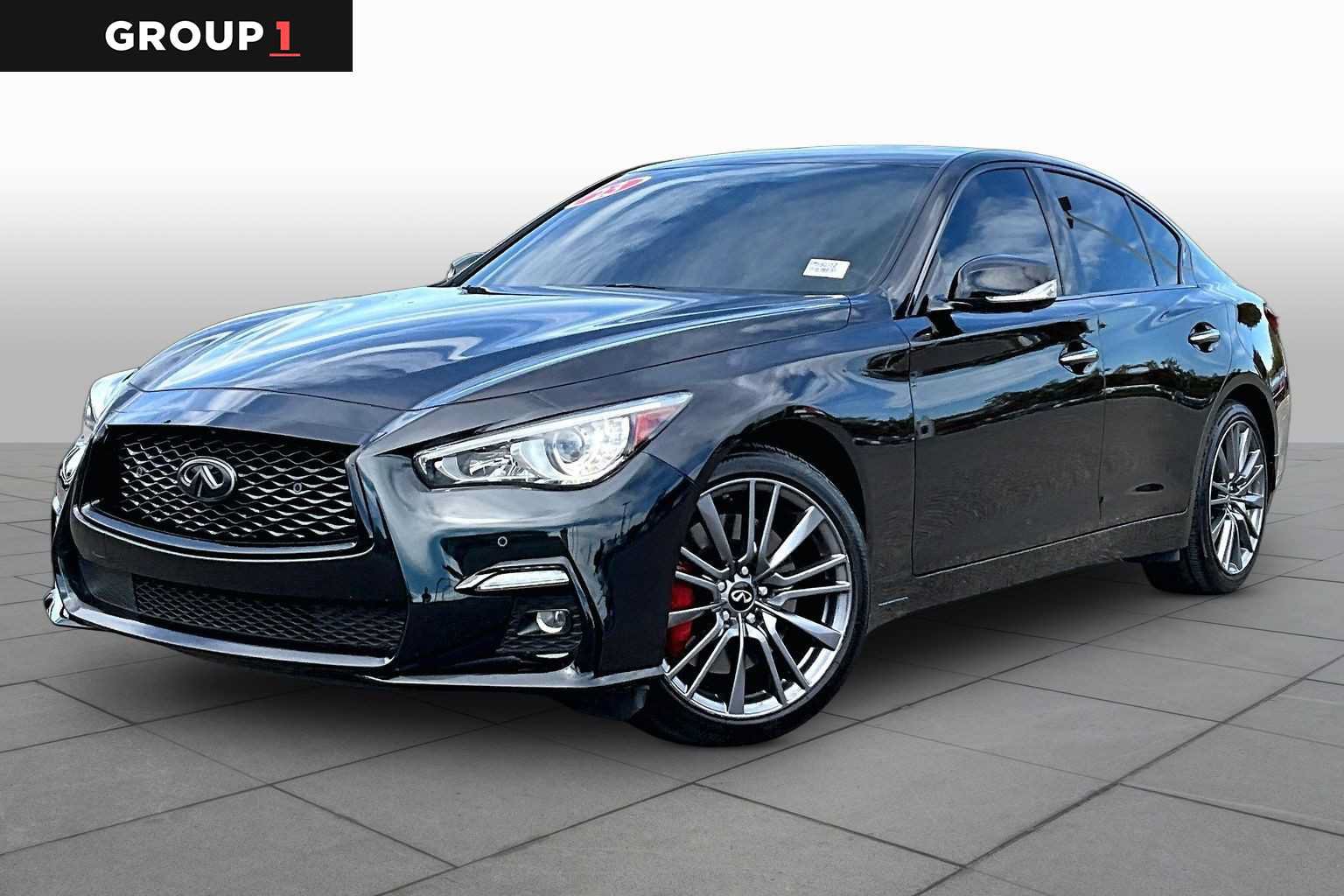 Used 2023 INFINITI Q50 Red Sport 400 w/ Black Opal Edition