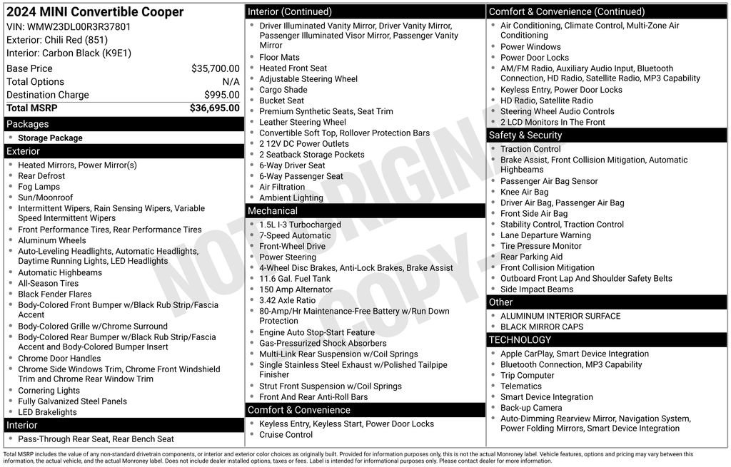 Used 2024 MINI Cooper Convertible image 22