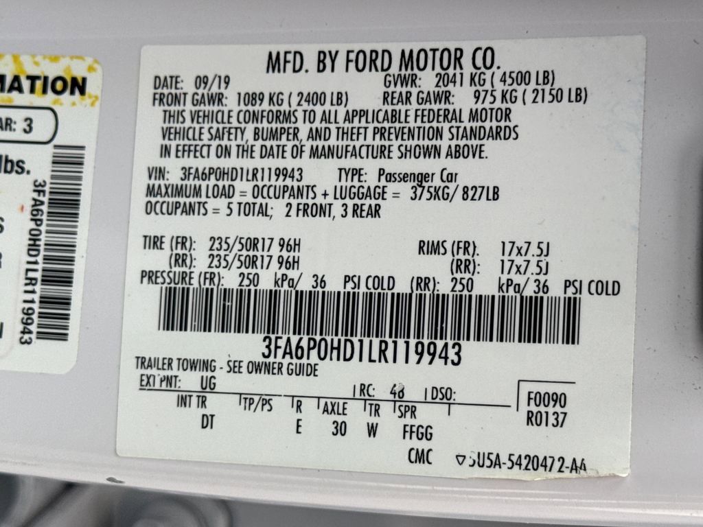 Used 2020 Ford Fusion SE image 24