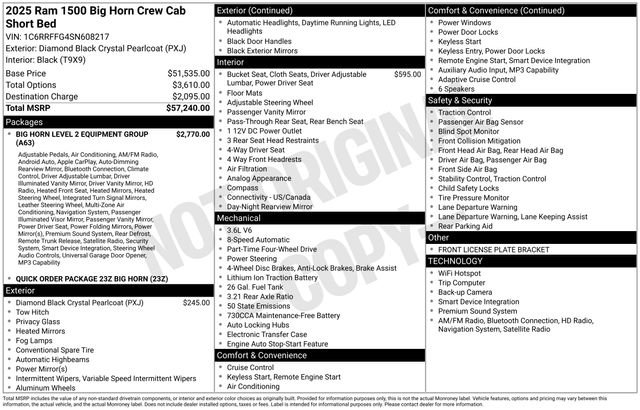 Used 2025 RAM 1500 Big Horn AWD/4WD image 41