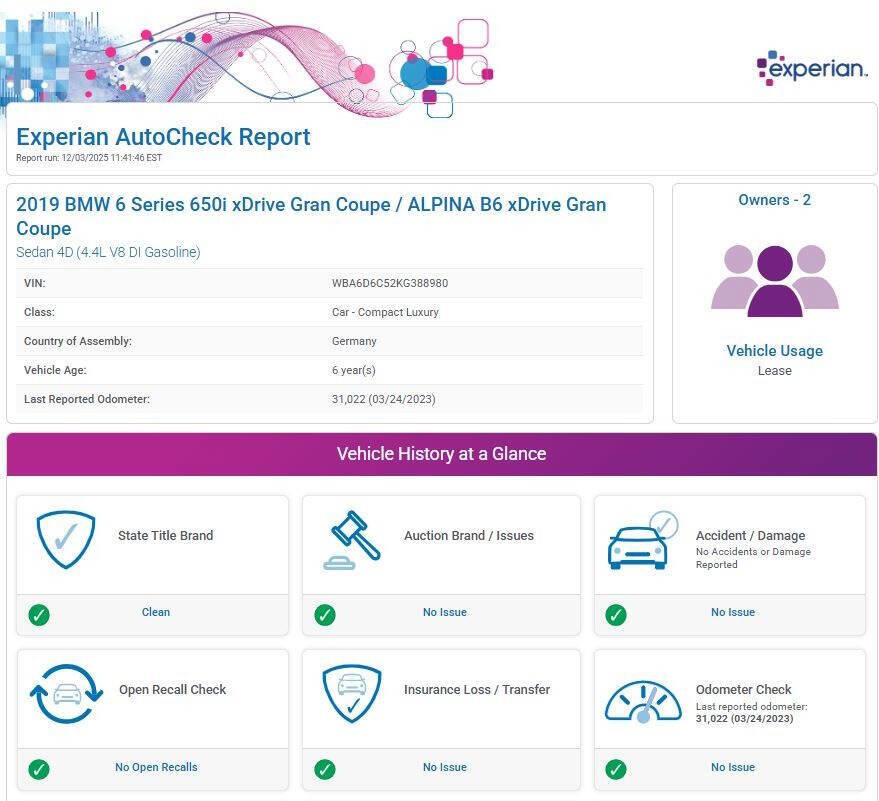Used 2019 BMW 650i Gran Coupe xDrive image 12