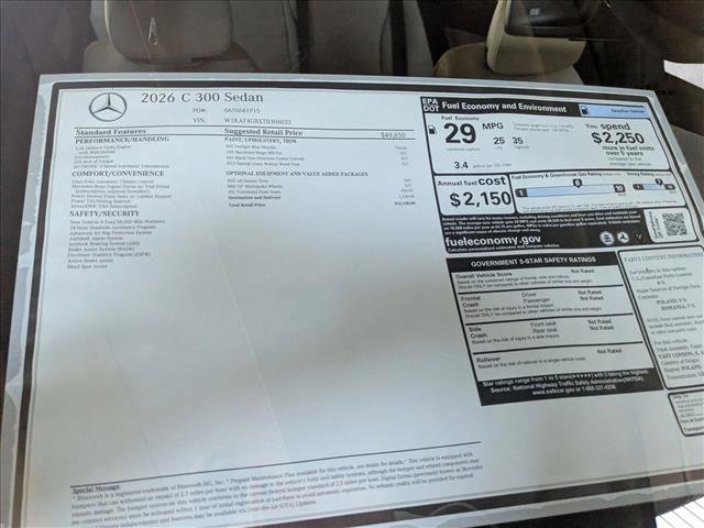 Used 2026 Mercedes-Benz C 300 Sedan image 17