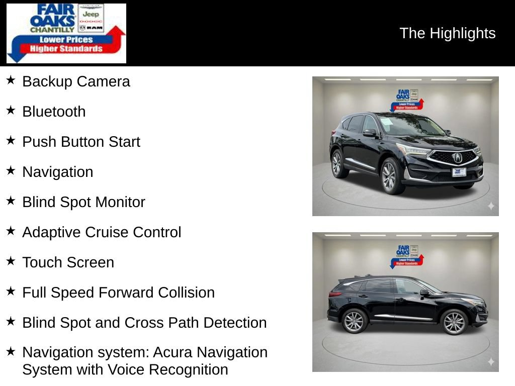 Used 2019 Acura RDX w/ Technology Package AWD/4WD image 2