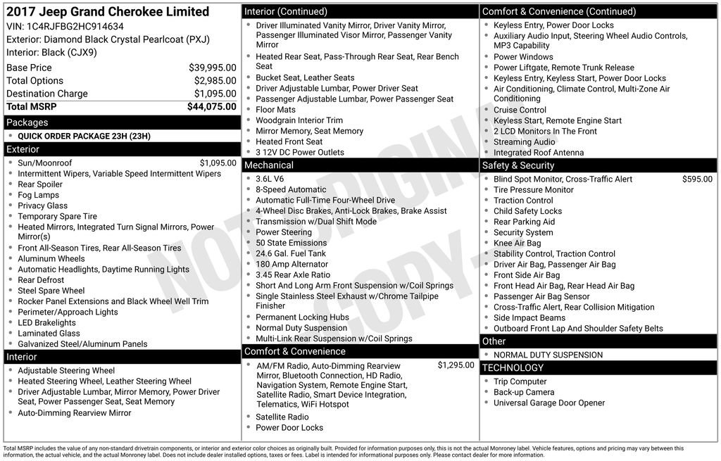 Used 2017 Jeep Grand Cherokee Limited image 37