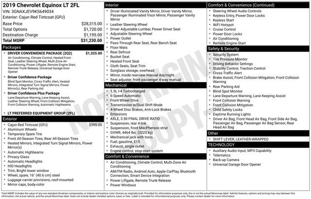 Used 2019 Chevrolet Equinox LT w/ Driver Convenience Package image 6