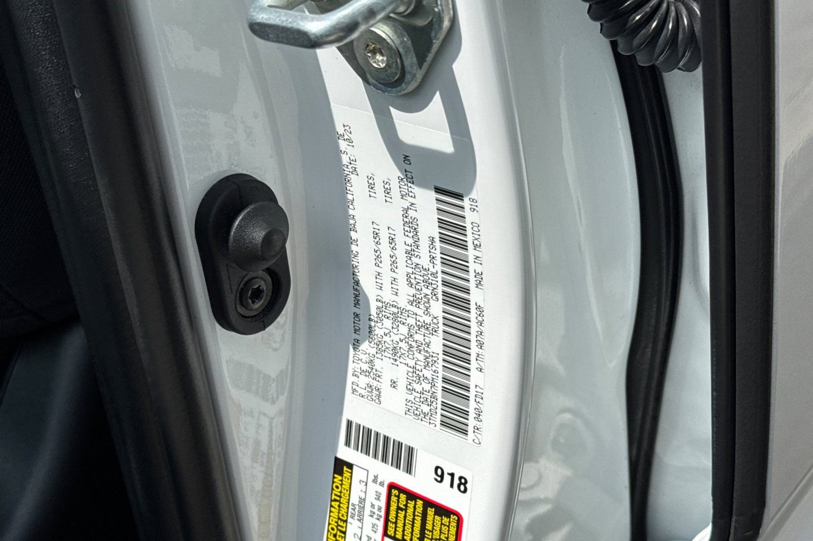 Certified 2023 Toyota Tacoma TRD Sport w/ Black Out Package (TMS) image 35