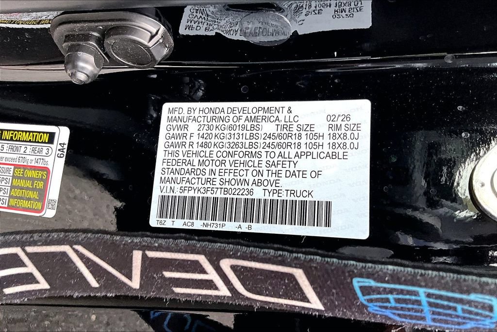 Certified 2026 Honda Ridgeline RTL image 14