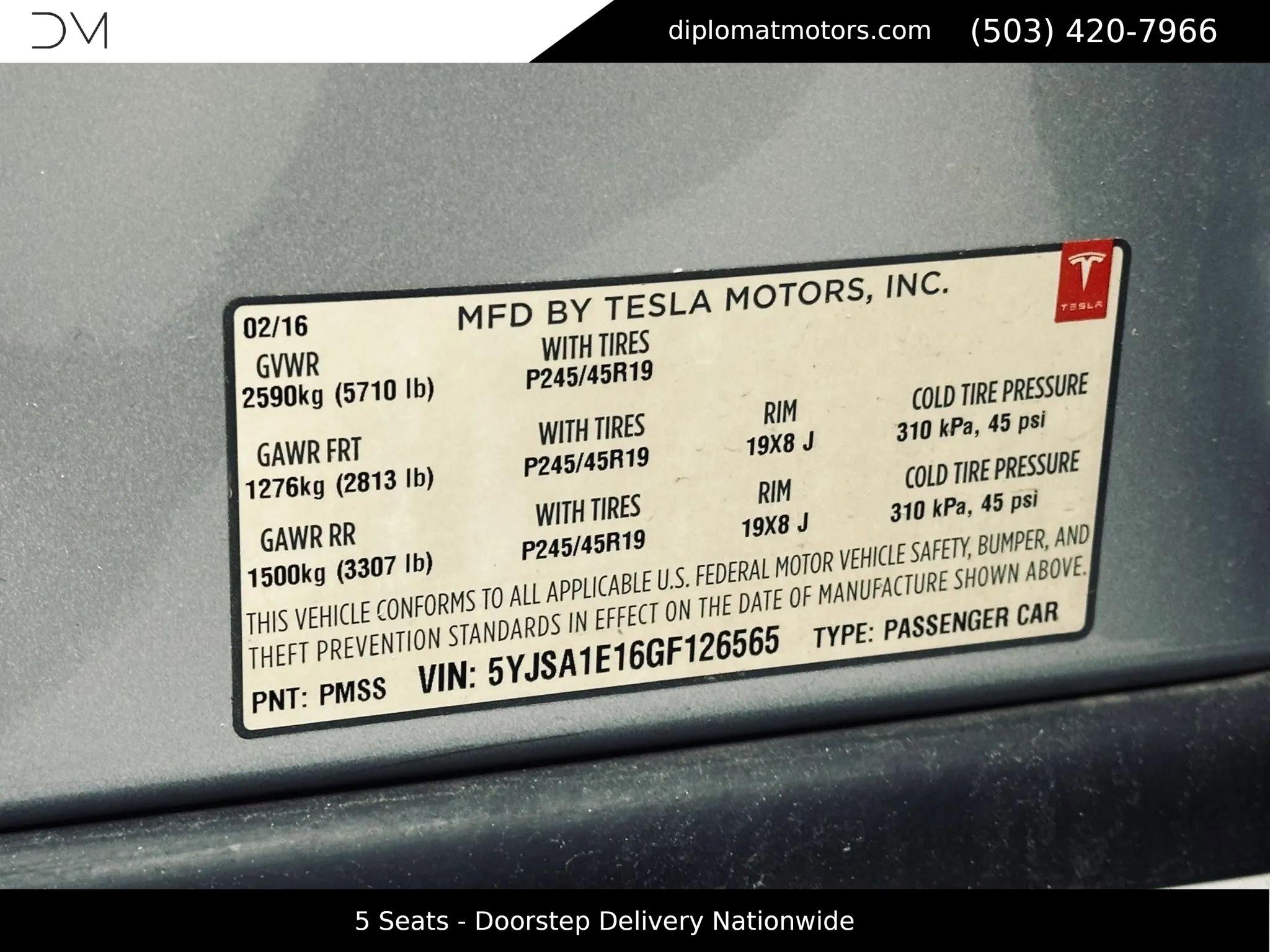 Used 2016 Tesla Model S 70 RWD image 45