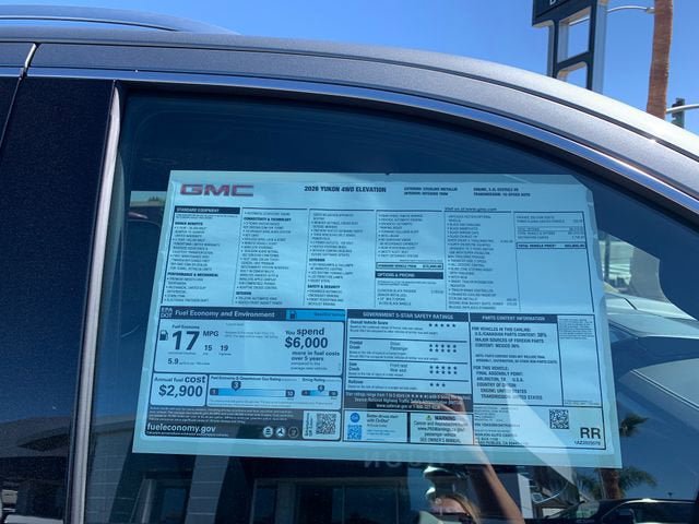 New 2026 GMC Yukon Elevation w/ LPO, Elevation Black Package AWD/4WD image 7