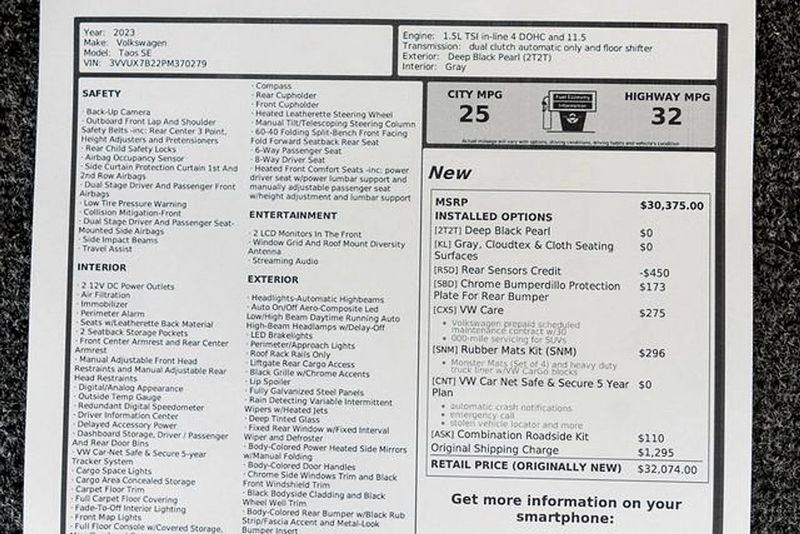 Used 2023 Volkswagen Taos SE image 44