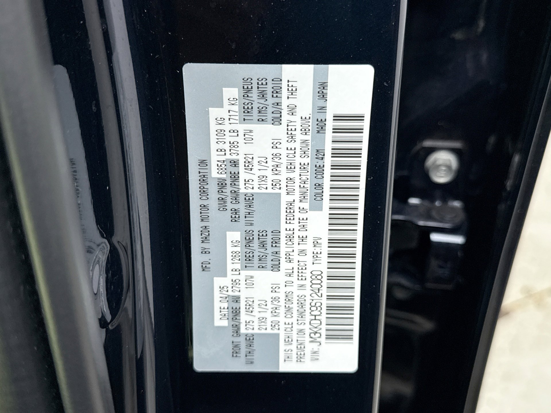 Used 2025 MAZDA CX-90 3.3 Turbo S w/ Premium Package image 28