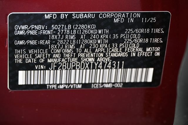 New 2026 Subaru Outback Premium AWD/4WD image 20