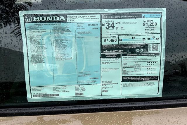 New 2026 Honda Civic Sport image 14