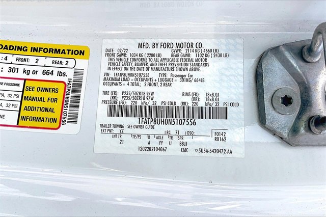 Certified 2022 Ford Mustang EcoBoost image 20