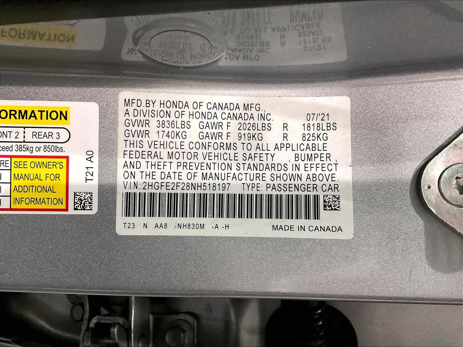 Used 2022 Honda Civic LX image 32