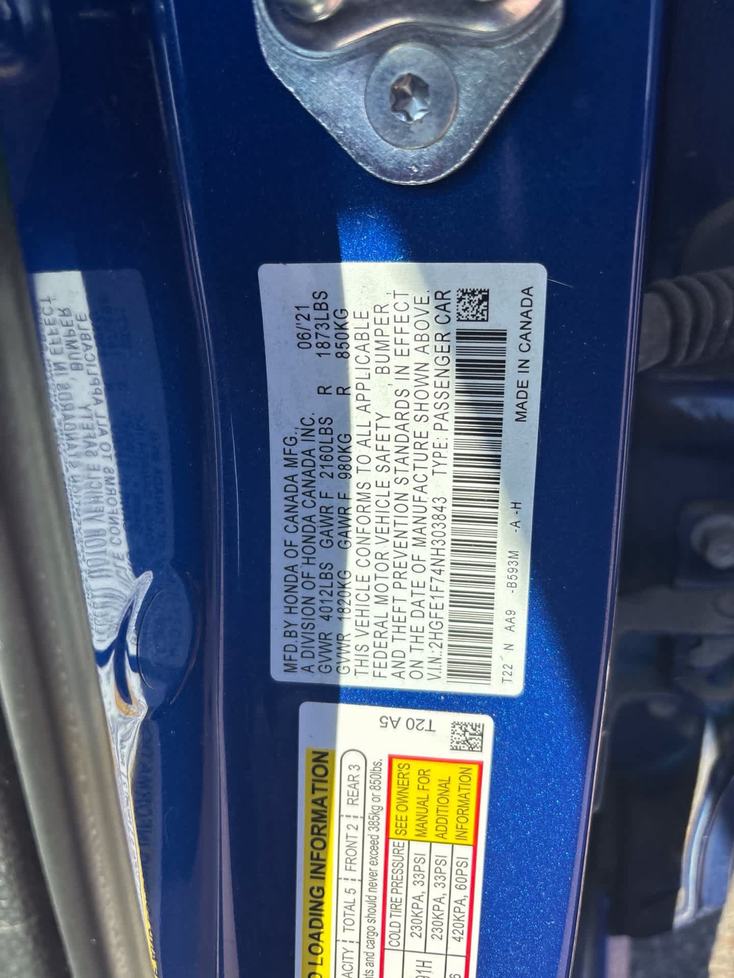 Used 2022 Honda Civic EX image 8