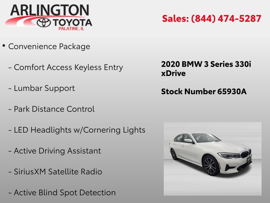 Used 2020 BMW 330i xDrive Sedan w/ Convenience Package AWD/4WD image 2