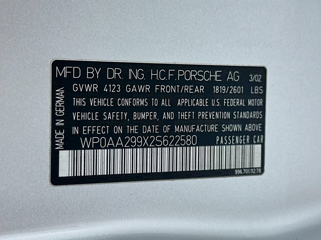 Used 2002 Porsche 911 Carrera 4S AWD/4WD image 18